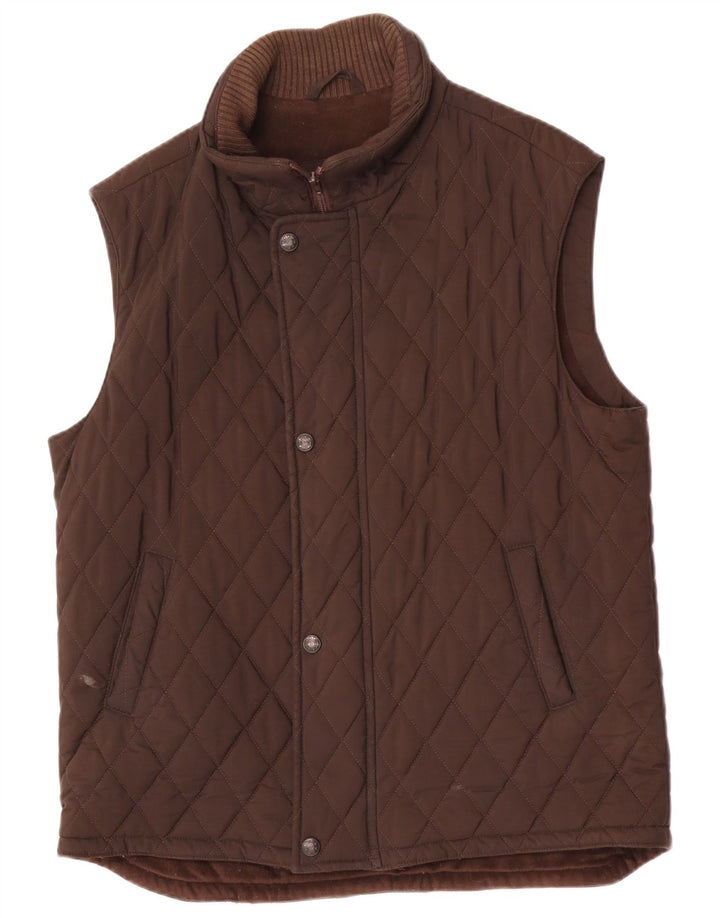 Arcadia Chaleco acolchado para hombre UK 38 Marrón medio