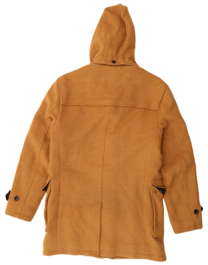 Zara - Trenca con capucha para hombre, talla 40, poliéster marrón grande