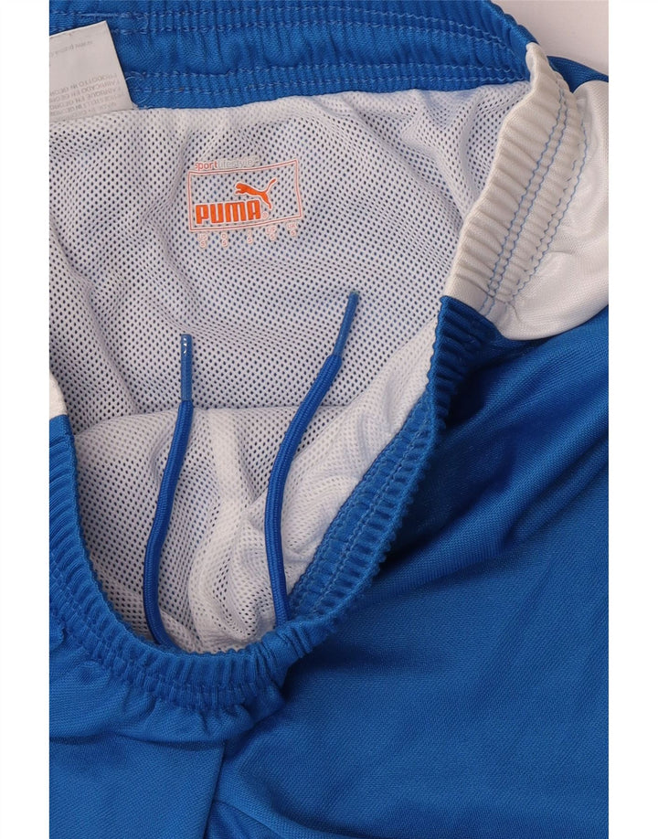Pantalones cortos deportivos Puma para hombre, color azul pequeño, color block
