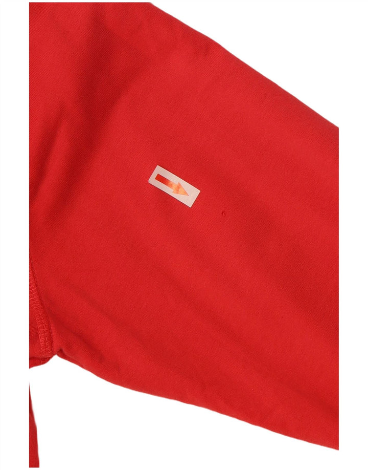 Converse Sudadera con capucha y cremallera para mujer UK 18 XL Poliéster rojo