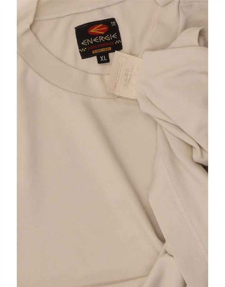 ENERGIE Camiseta gráfica para mujer UK 40 XL Poliamida blanca