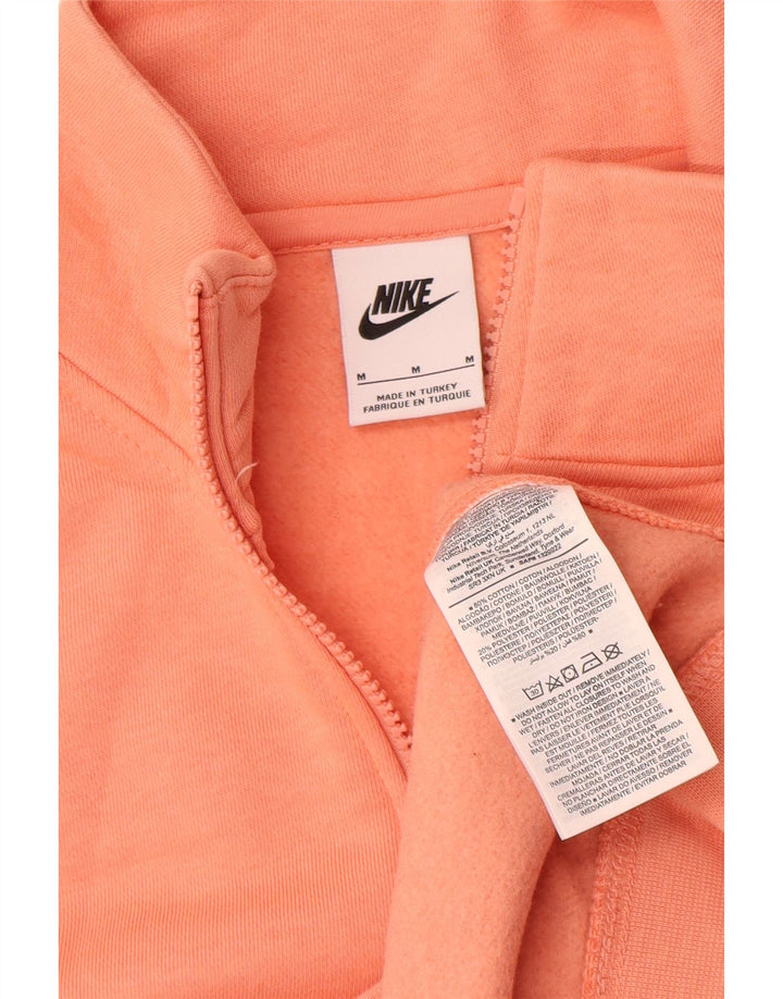 Nike - Sudadera con cuello y cremallera para hombre, color naranja medio, algodón