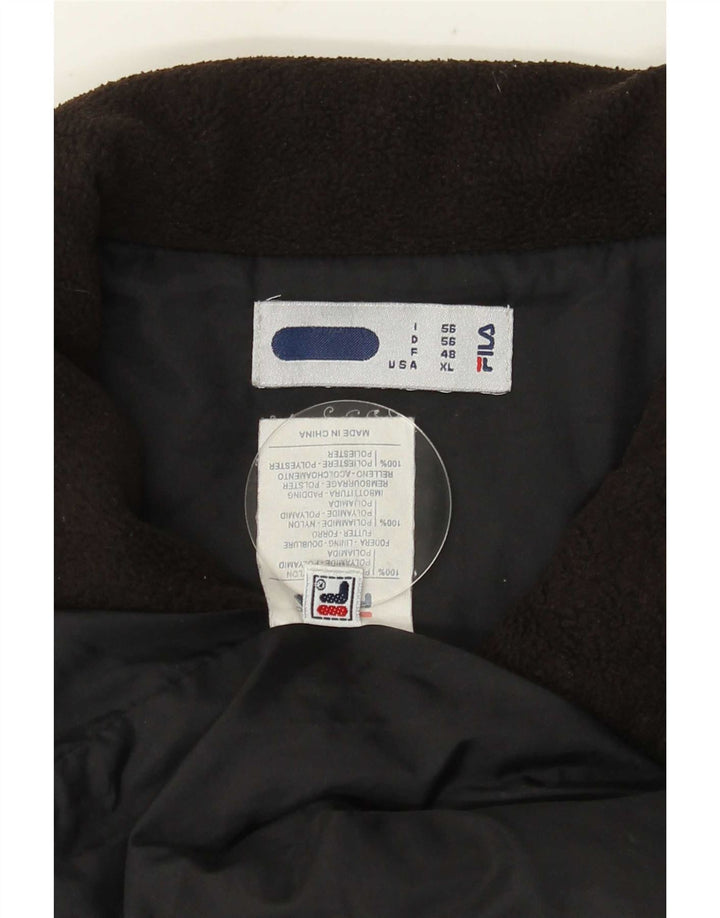 Fila Chaqueta acolchada para hombre IT 56 3XL Poliamida negra