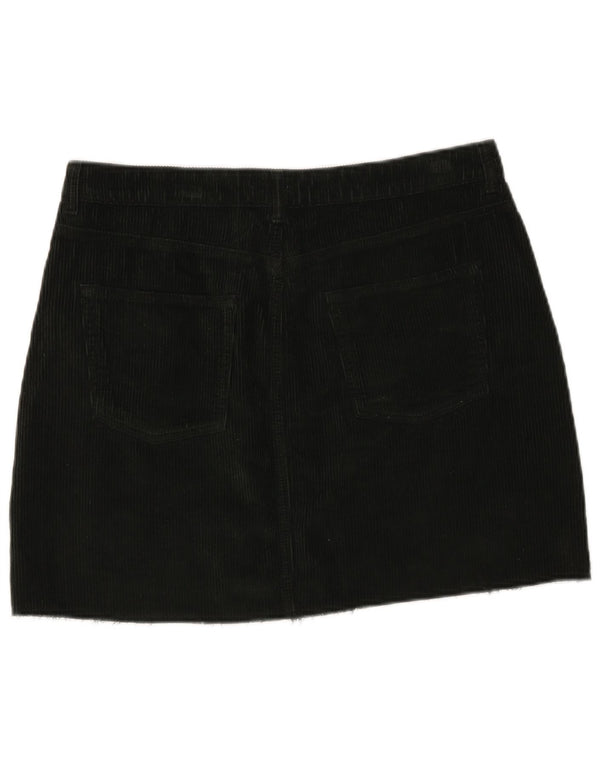 Topshop Falda de pana de cintura baja para mujer UK 46 Large W35 Algodón caqui