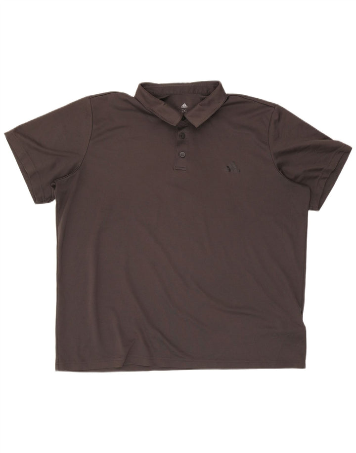 Adidas Mens Climalite Polo Shirt 2XL Gris Poliéster