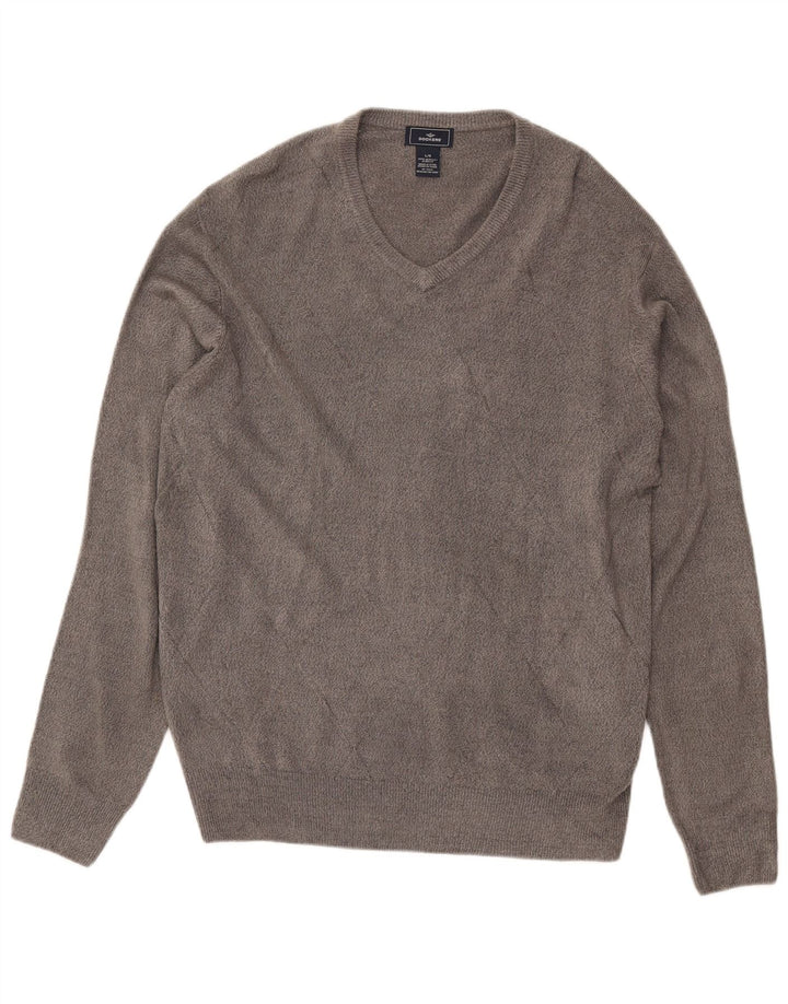 Dockers Suéter con Cuello en V para Hombre Acrílico Gris Grande