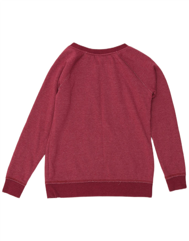 ANIMAL Sudadera gráfica para mujer Jumper UK 12 Medio Borgoña Poliéster