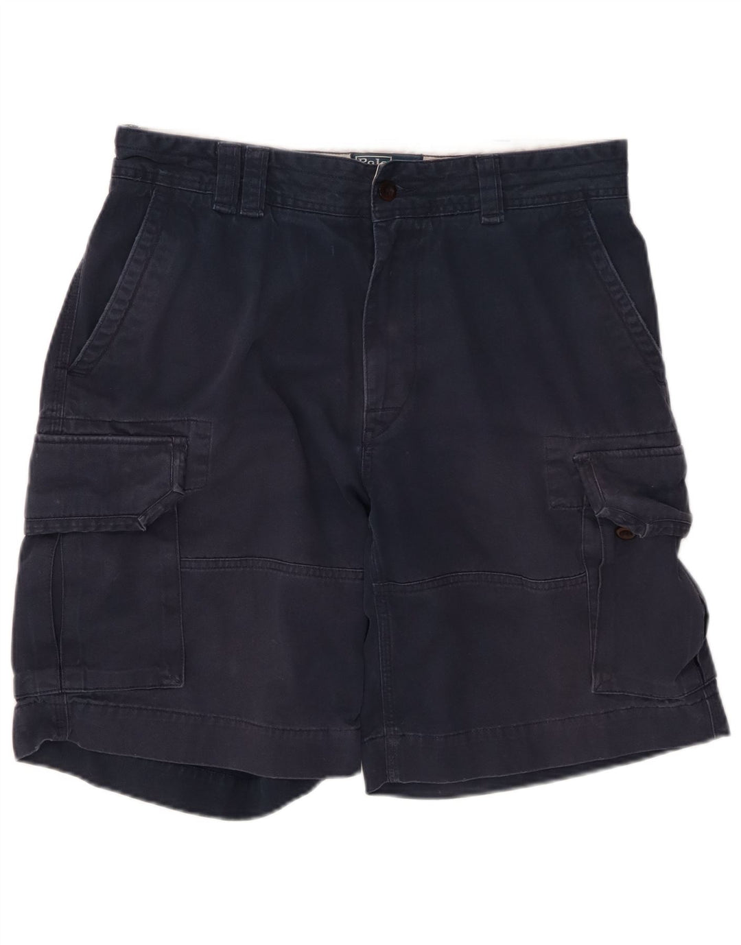 POLO RALPH LAUREN Pantalones cortos cargo para hombre W34 Algodón azul marino grande