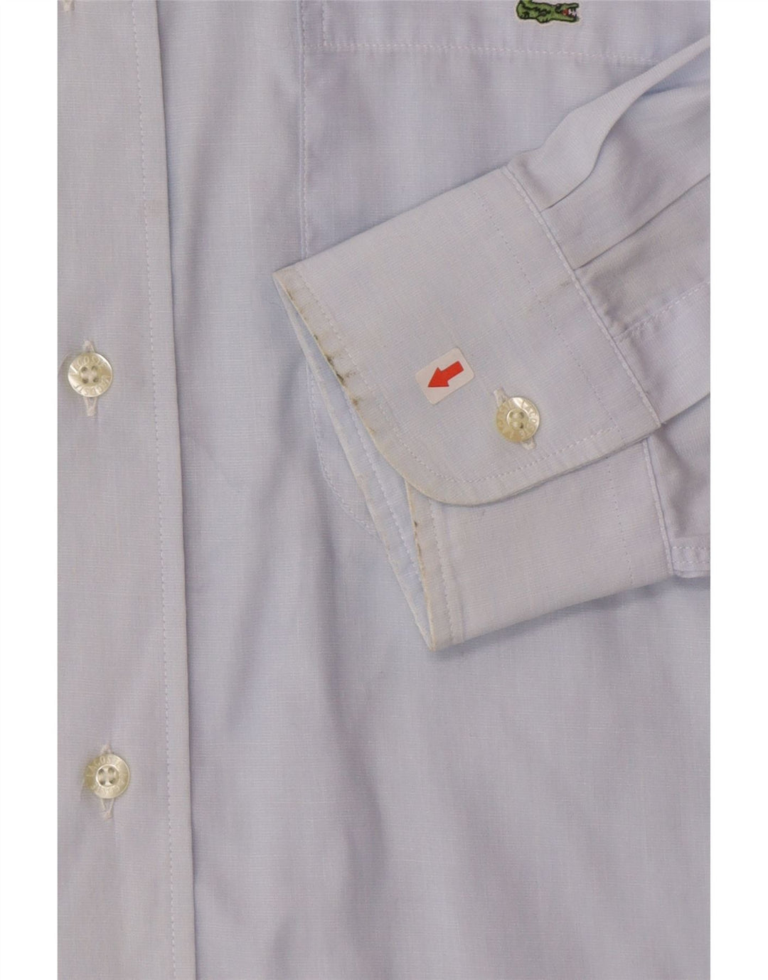 Camisa Lacoste Hombre Talla 42 Algodón Azul Grande