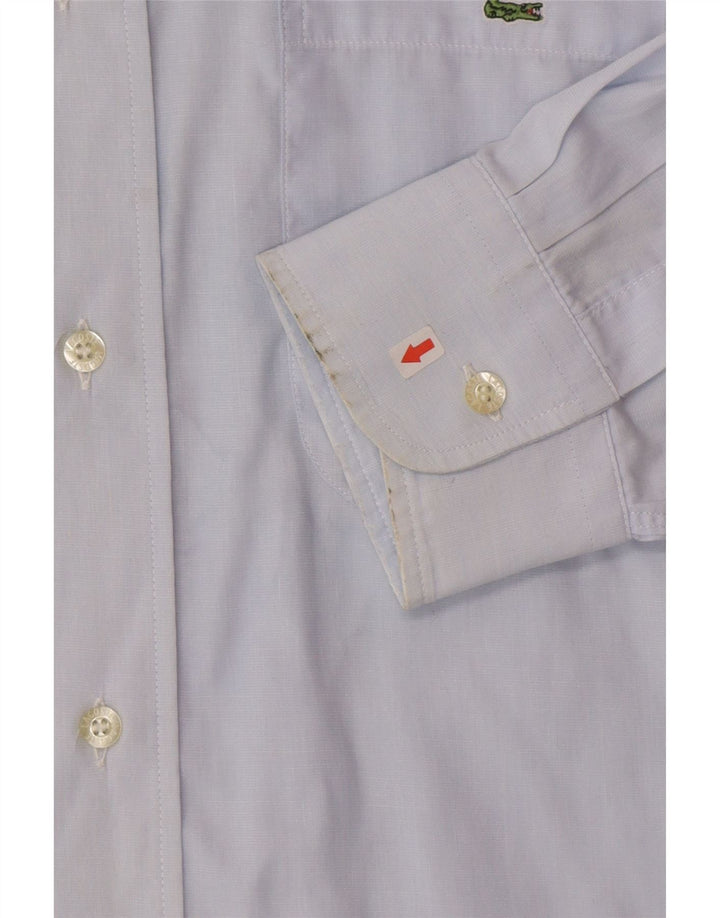 Camisa Lacoste Hombre Talla 42 Algodón Azul Grande