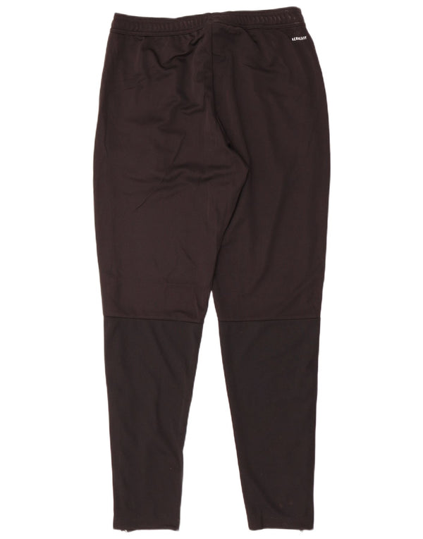 ADIDAS Hombre Aeroready Chándal Pantalones UK 40/42 Mediano Negro Poliéster