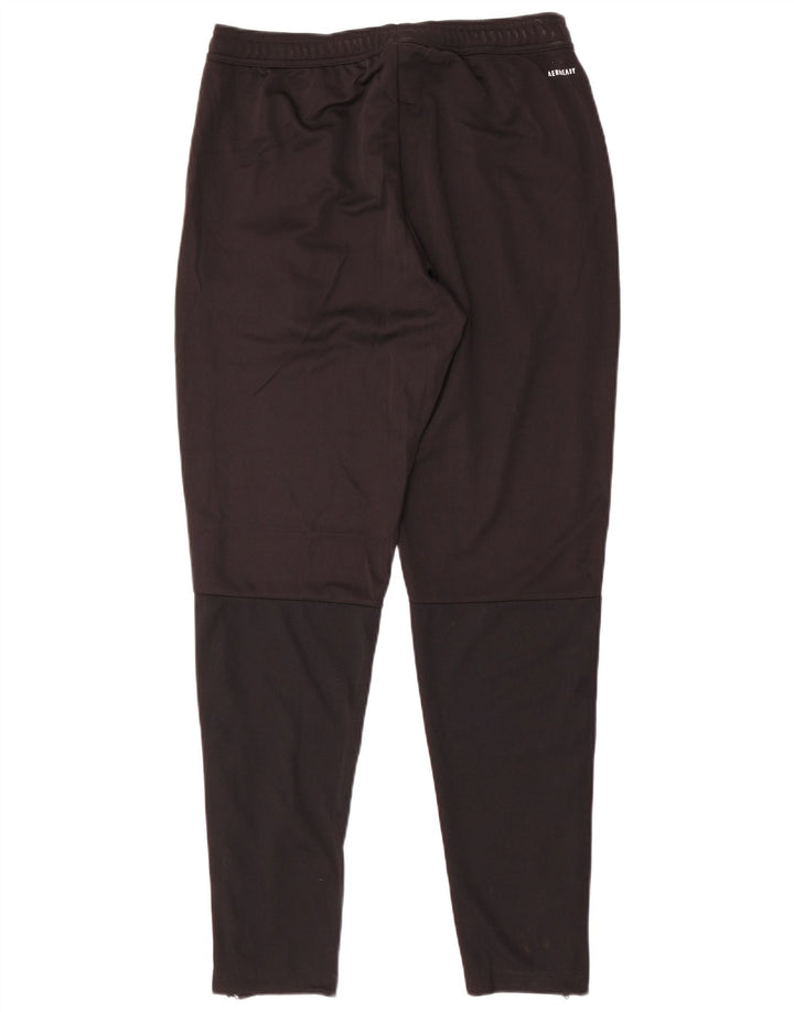 ADIDAS Hombre Aeroready Chándal Pantalones UK 40/42 Mediano Negro Poliéster