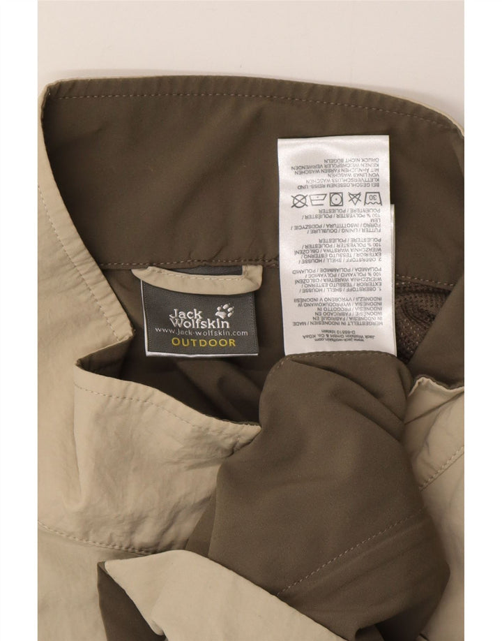 JACK WOLFSKIN Chaleco utilitario para hombre UK 50 3XL Poliéster color caqui