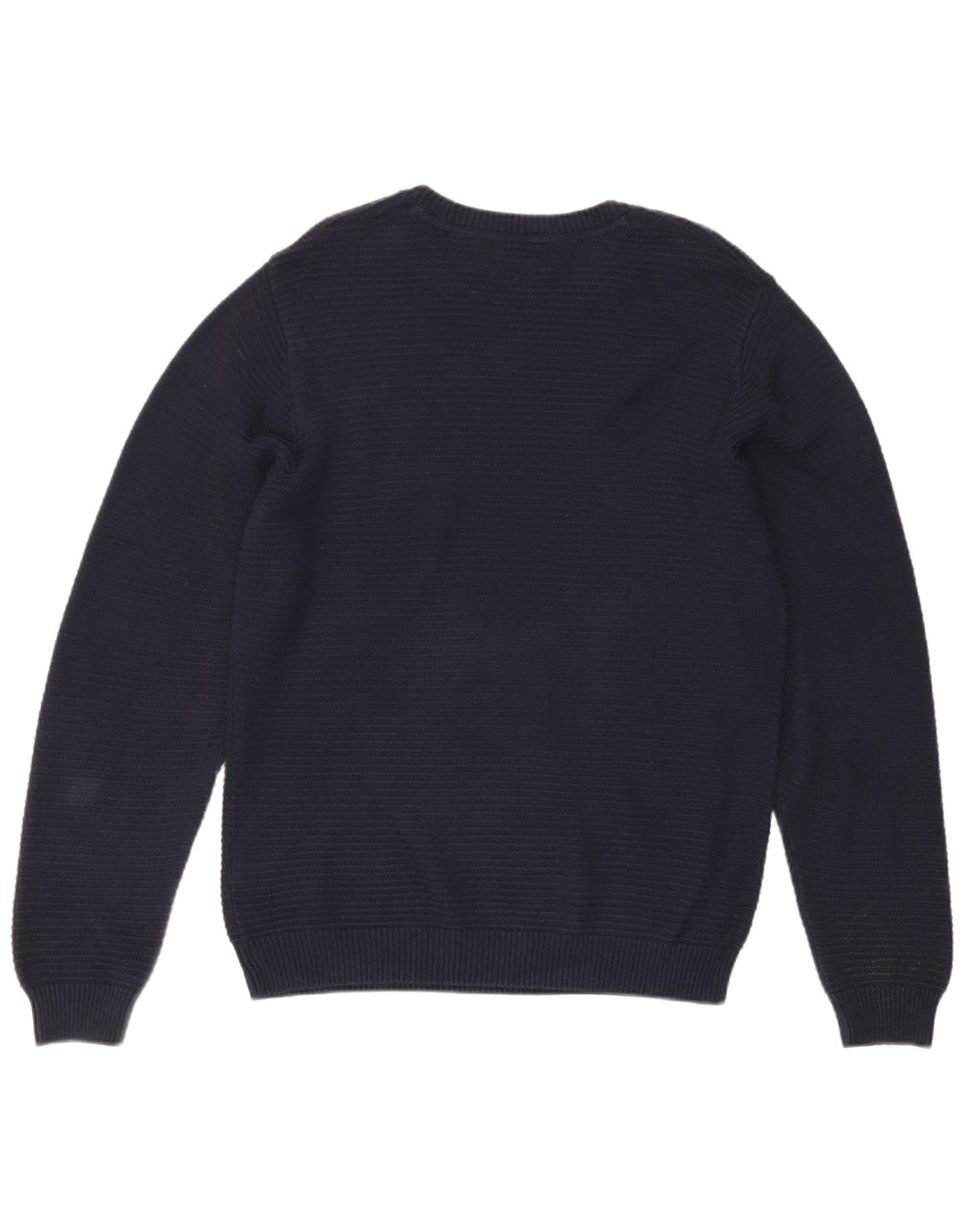 Marks & Spencer Jersey de cuello redondo para hombre de algodón azul marino mediano