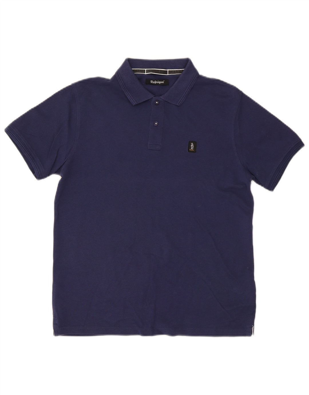 Refrigue Polo Hombre Pequeño Algodón Azul Marino