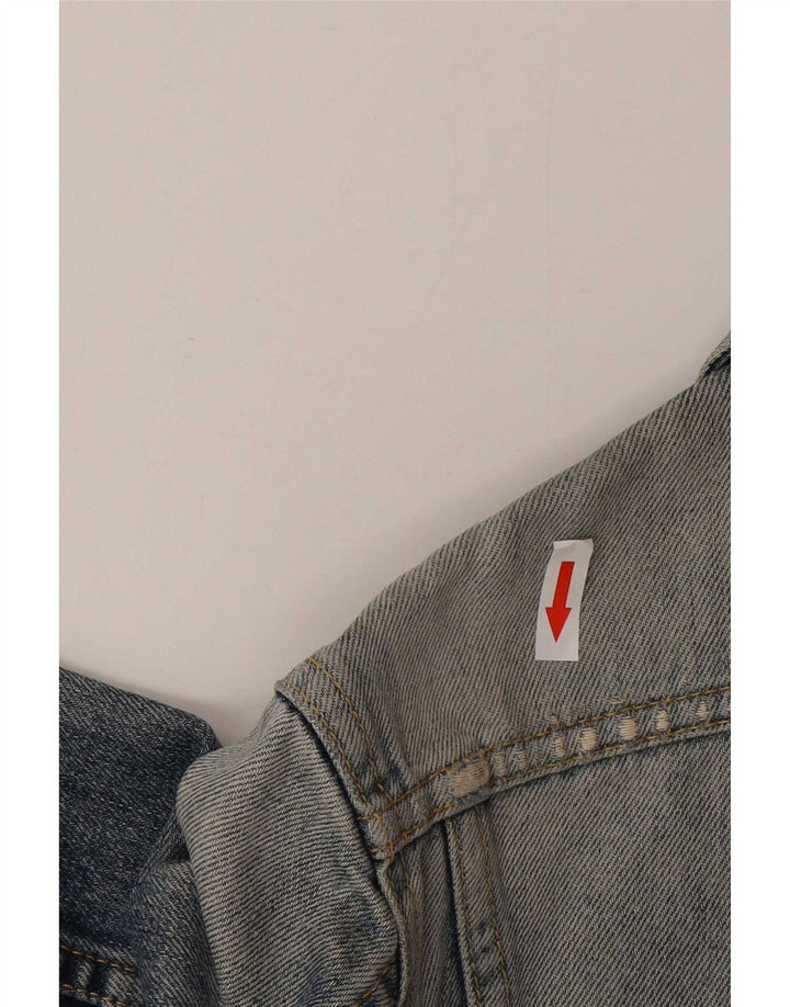 Lee Chaqueta Vaquera Rider para Mujer UK 12 Algodón Azul Medio
