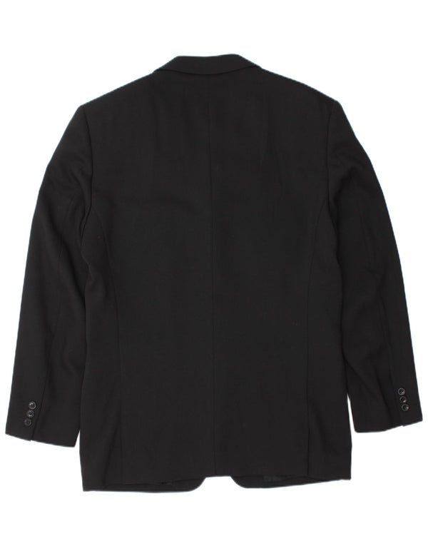 Versace Chaqueta tipo blazer de 3 botones para hombre IT 48 Lana negra mediana