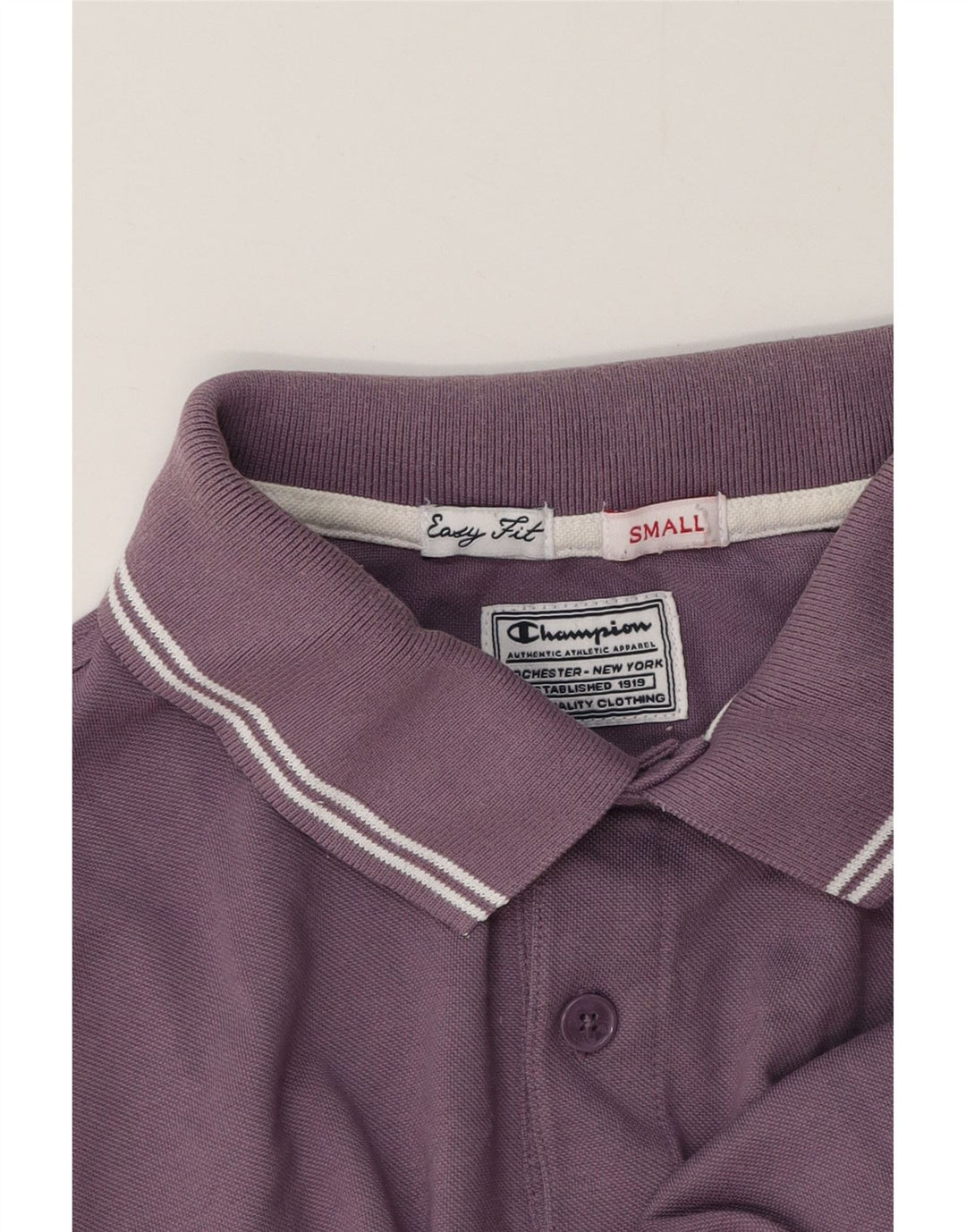 Champion Polo De Ajuste Fácil Para Hombre Pequeño Púrpura