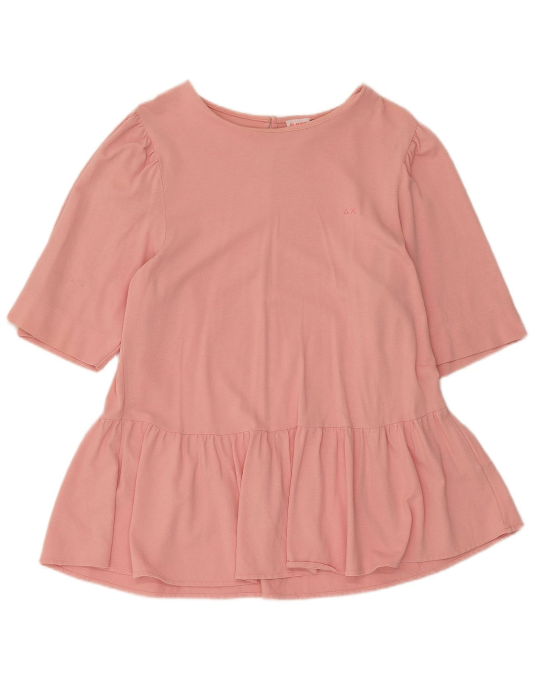 Sun68 Blusa para Mujer Top UK 44 Grande Algodón Rosa