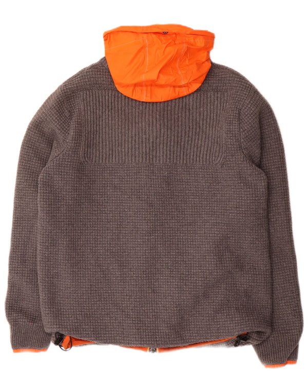 K-WAY Chaqueta reversible con capucha para hombre UK 36 Small Grey Polyamide