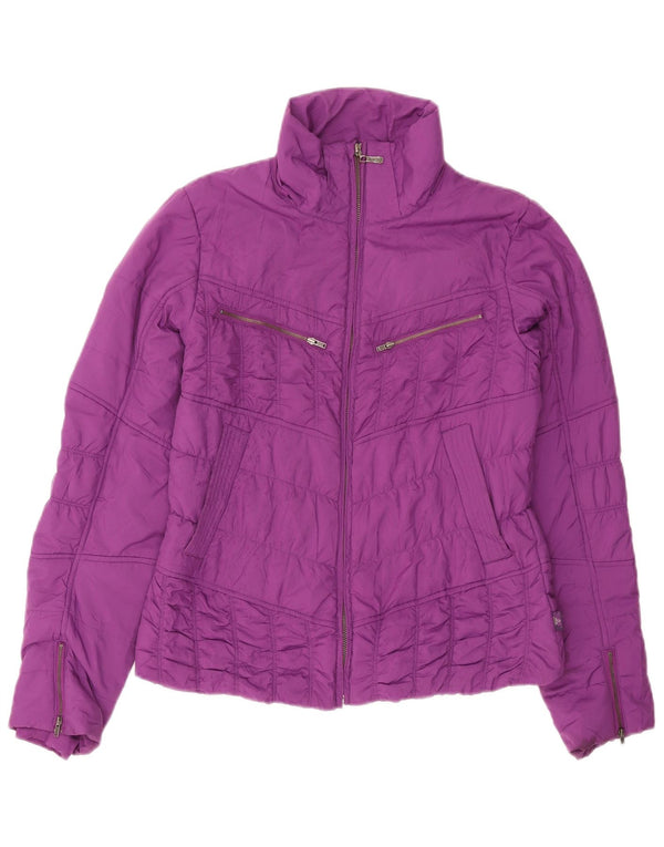 Prana Chaqueta Acolchada Mujer UK 46 Grande Poliéster Púrpura