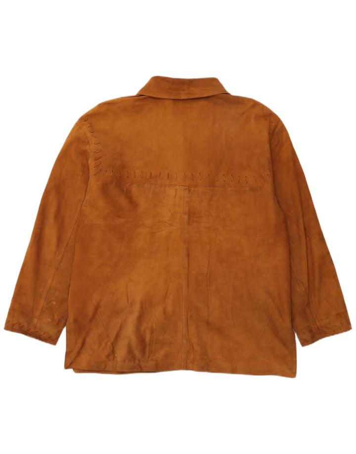 Conbipel Chaqueta de ante extragrande para mujer IT 46 Large Brown