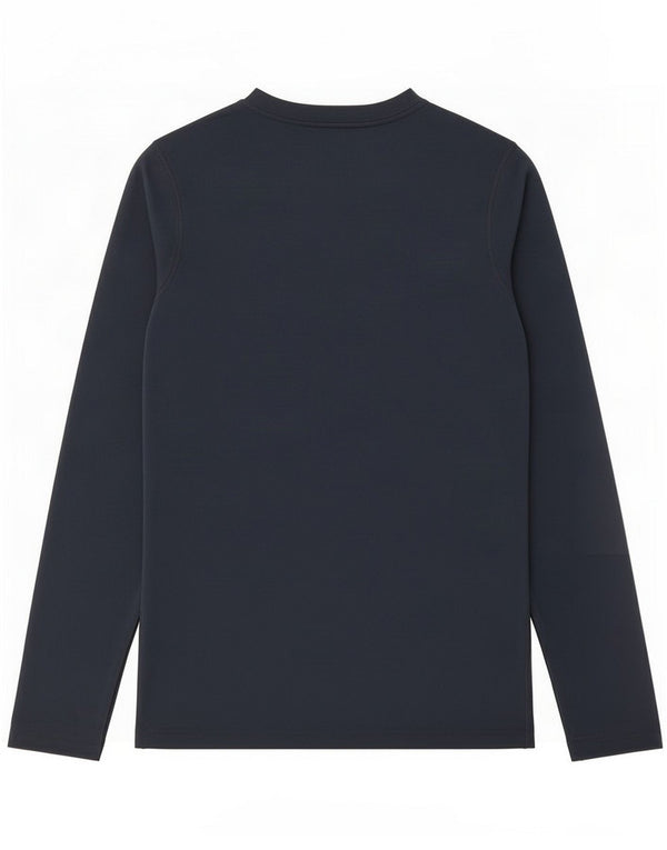 Helly Hansen Mens Top Long Sleeve Medium Navy Blue Polyester