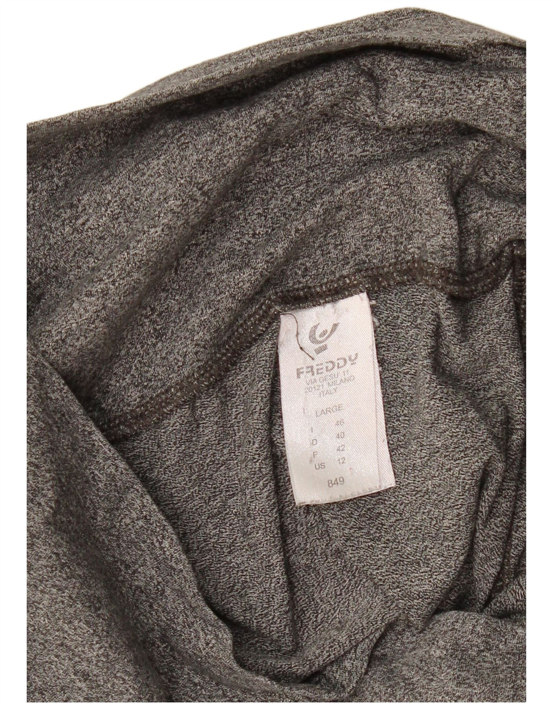 Freddy Leggings capri para mujer IT 46 Algodón moteado gris grande