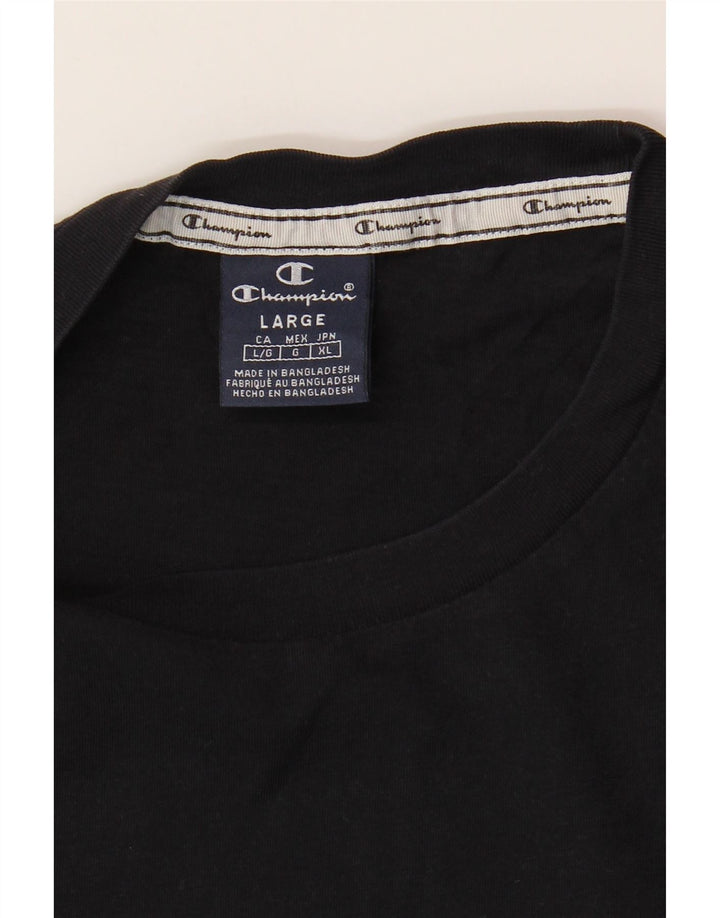 CHAMPION Camiseta gráfica para hombre Top grande negro