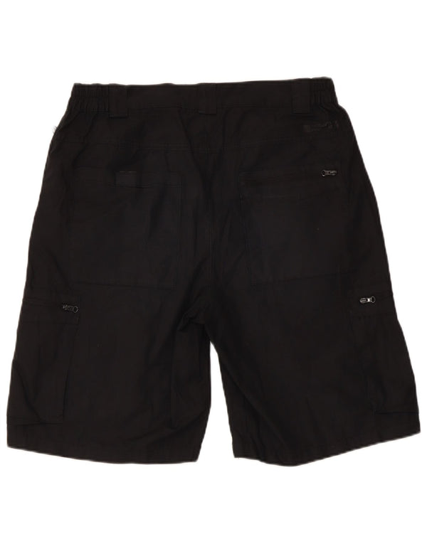 Pantalones cortos cargo para hombre Mountain Warehouse W30 Poliéster negro mediano