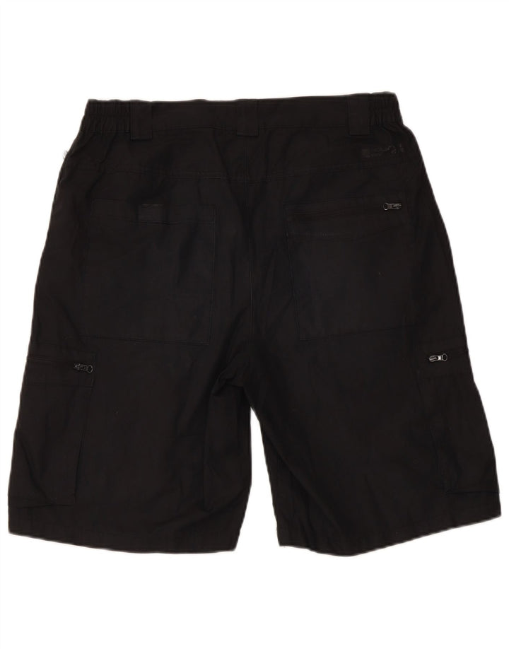 Pantalones cortos cargo para hombre Mountain Warehouse W30 Poliéster negro mediano
