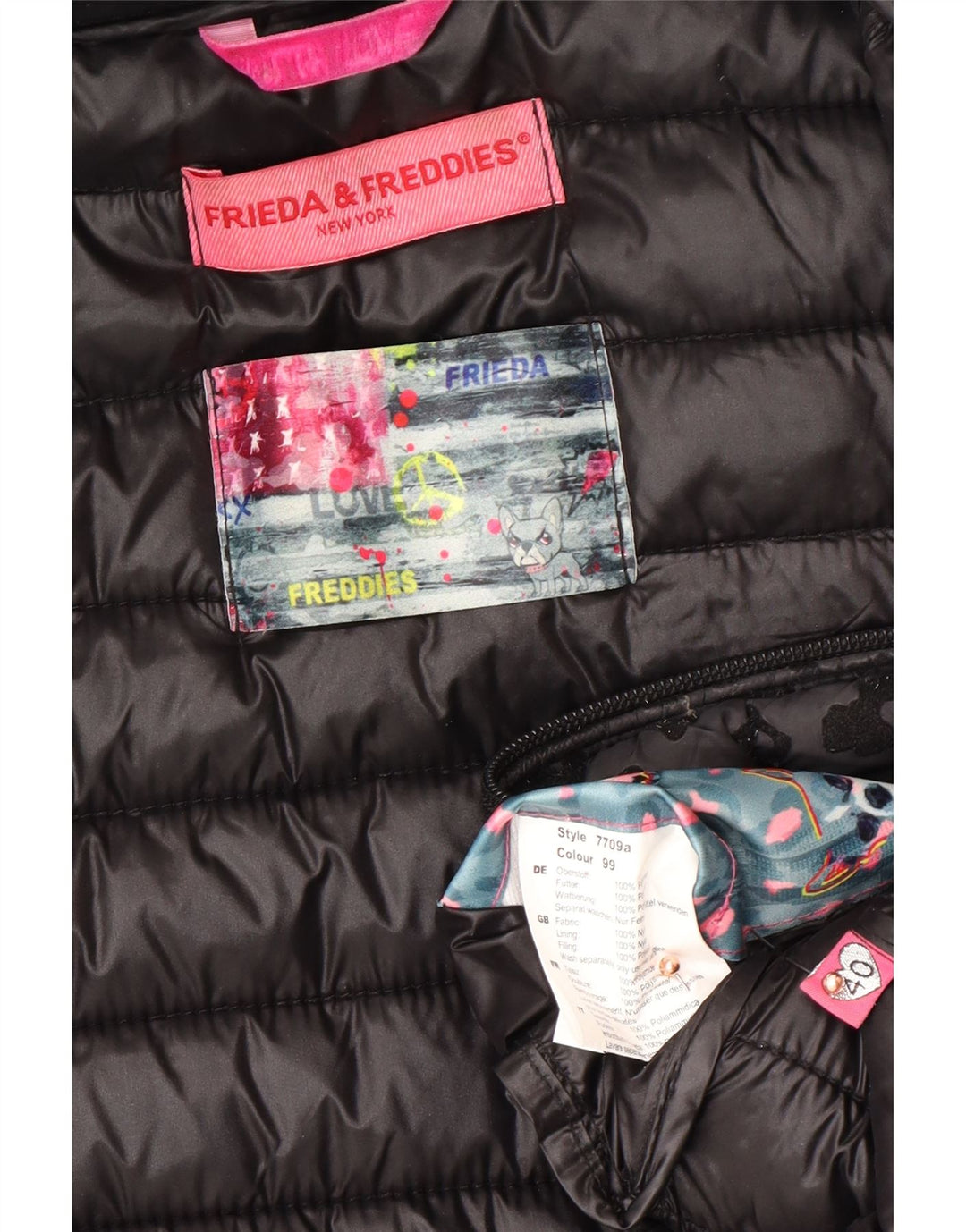 FRIEDA & FREDDIES Chaqueta Acolchada Mujer EU 40 Gris Medio Estampado Animal