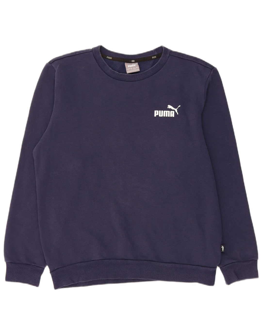 PUMA Sudadera Jumper para Hombre Small Azul Marino Algodón