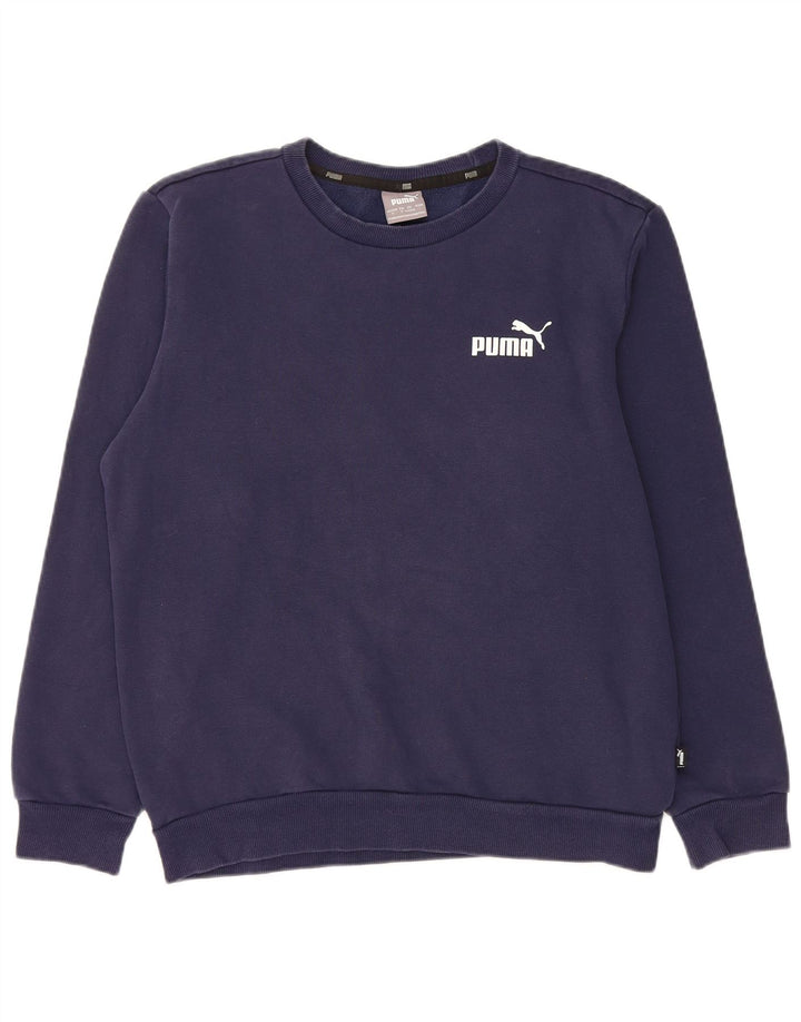PUMA Sudadera Jumper para Hombre Small Azul Marino Algodón