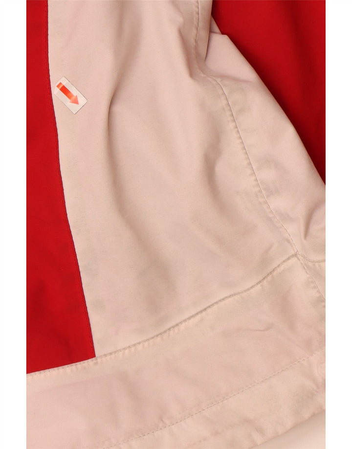 HELLY HANSEN Chaqueta impermeable con capucha para mujer ES 40 XL Poliéster color rojo