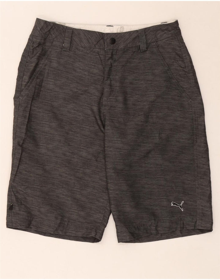 Puma Pantalones cortos cargo para hombre W28 Algodón moteado gris pequeño