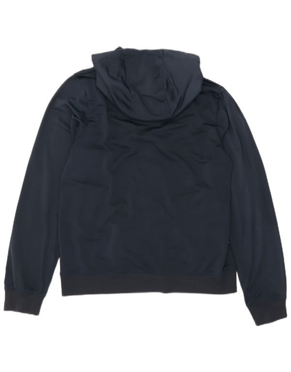 Nike - Sudadera con capucha y cremallera para hombre, talla grande, color azul marino, poliéster