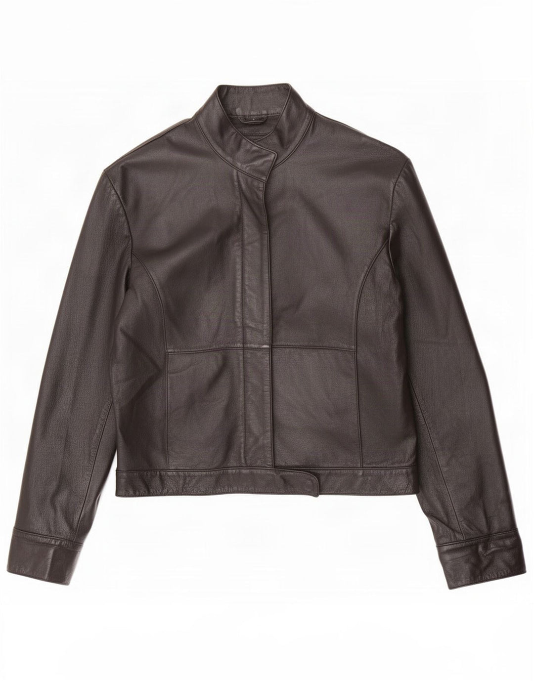 Chaqueta de cuero para mujer Les Boulevards IT 44 Medium Black
