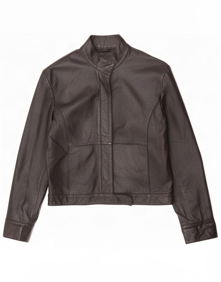 Chaqueta de cuero para mujer Les Boulevards IT 44 Medium Black