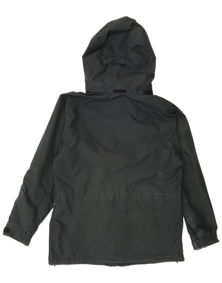 Berghaus Chaqueta impermeable extragrande con capucha para mujer UK 10 Small Poliéster negro