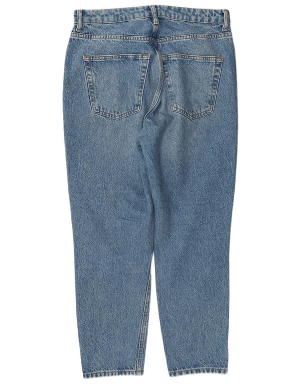 Vaqueros cónicos de cintura alta Mom para mujer de Topshop W30 L28 Poliéster azul