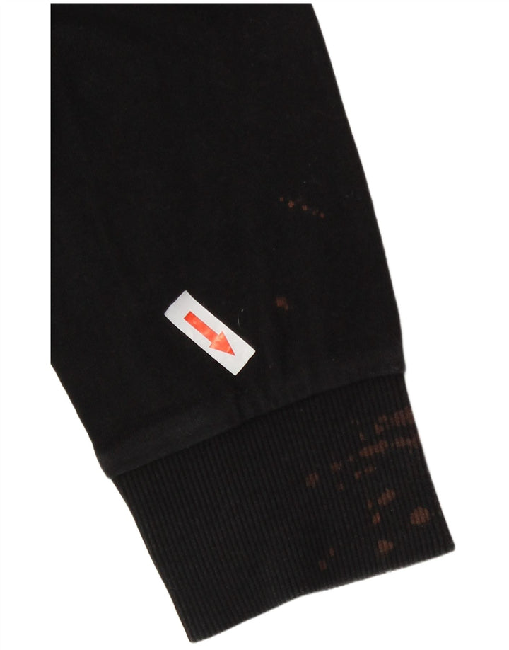 Fila Sudadera gráfica para mujer Jumper UK 12 Medium Black Colourblock