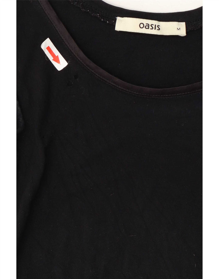 Top sin mangas Oasis para mujer UK 44 Medium Black Viscosa