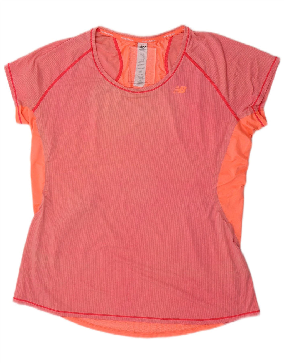 NEW BALANCE Camiseta para mujer Top ES 40 XL Nylon color block rosa