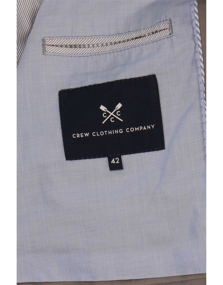 Crew Clothing Chaqueta tipo blazer de 2 botones para hombre UK 42 XL Algodón gris