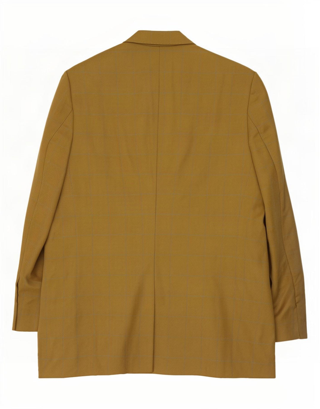 Marks & Spencer Chaqueta Blazer Larga de 3 Botones para Hombre UK 44 XL Cuadros Dorados