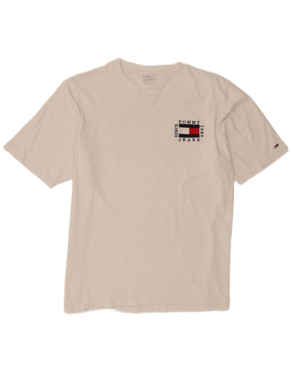 Tommy Hilfiger Camiseta gráfica para hombre Top 3XL Algodón blanco