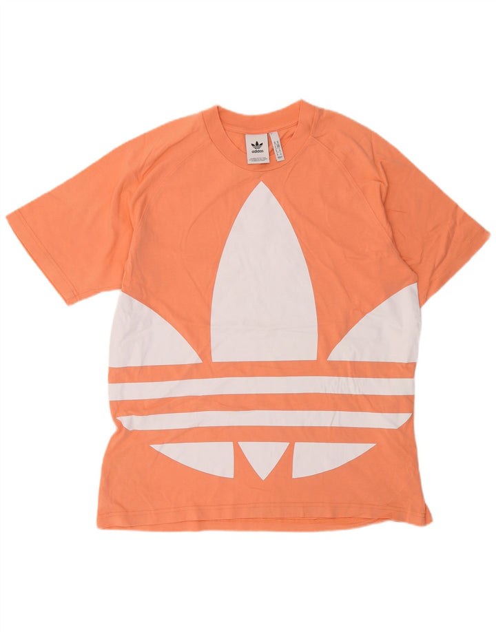 Adidas - Camiseta gráfica para hombre, color naranja medio, algodón