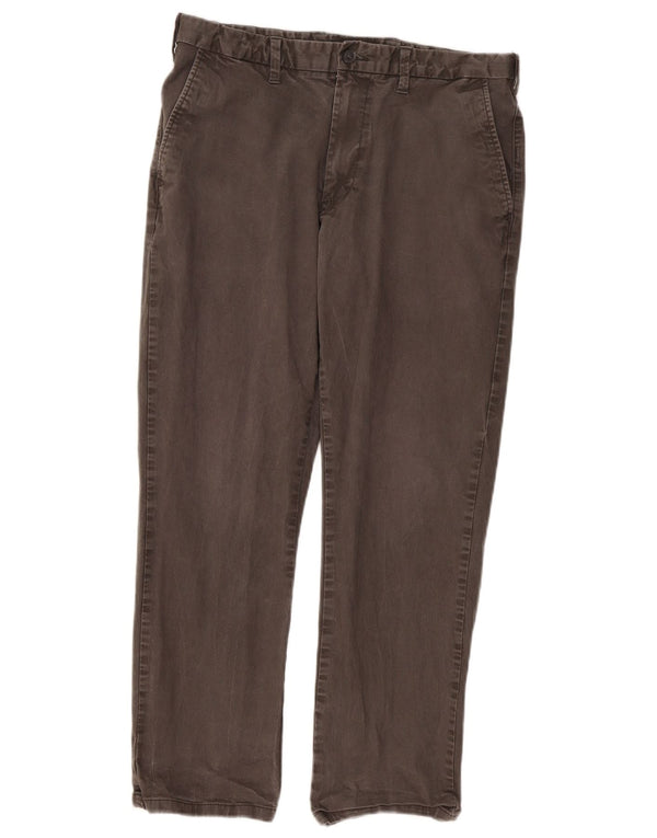 Pantalones chinos rectos para mujer Marks & Spencer W34 L29 Algodón gris