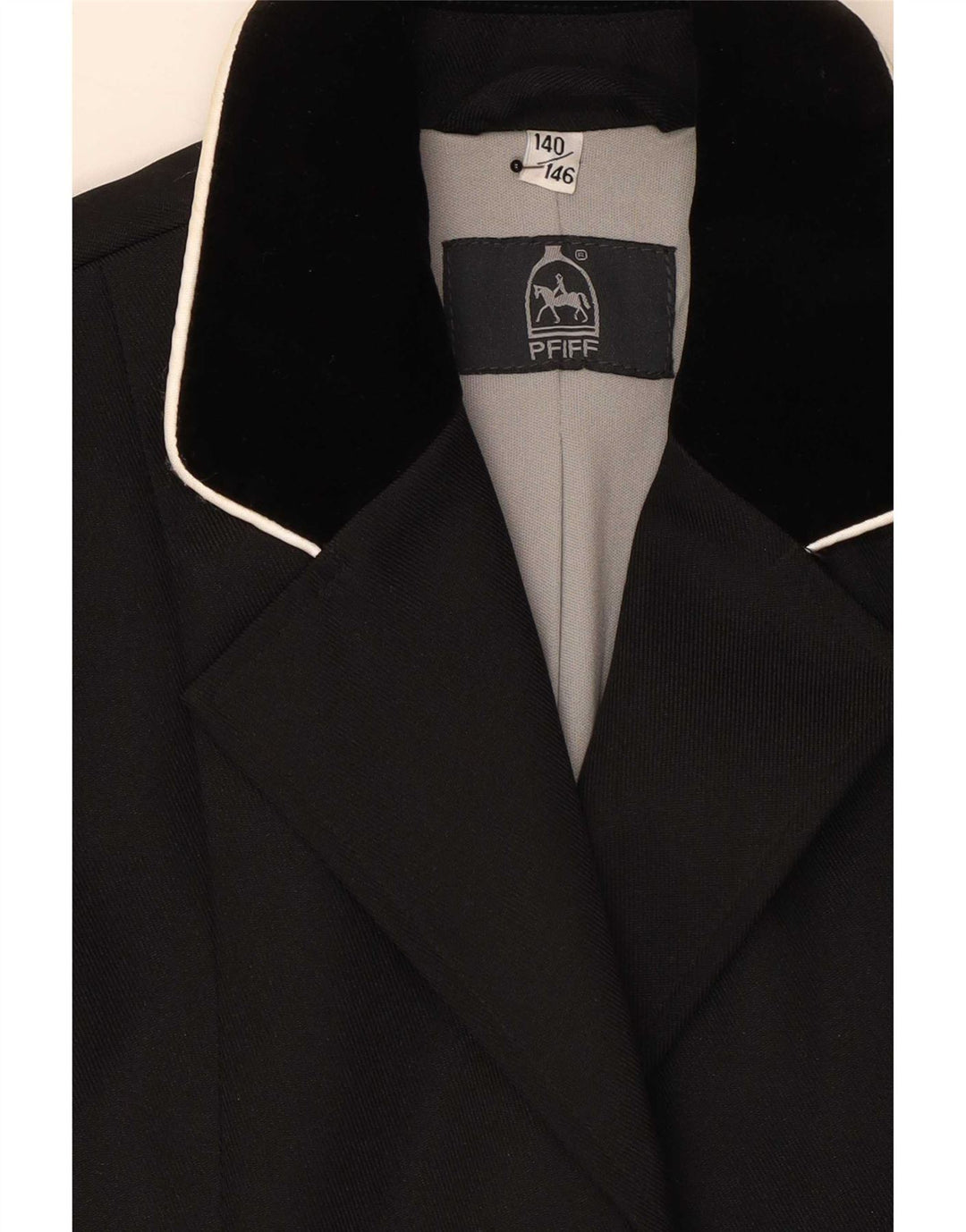 Pfiff Chaqueta Blazer de 3 Botones para Niña 10-11 Años Poliéster Negro